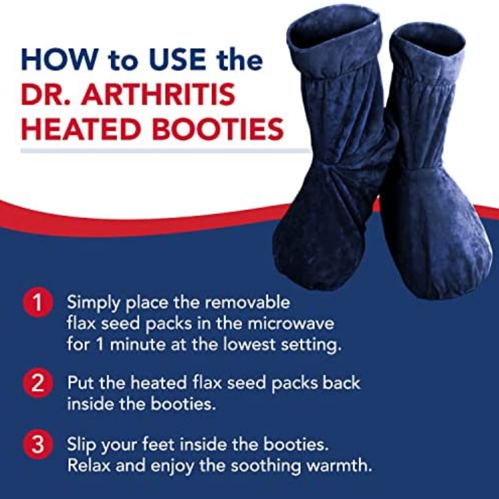 Doctor Developed Feet Warmers Heated Booties (Not for Walking in) - Foot Warmers